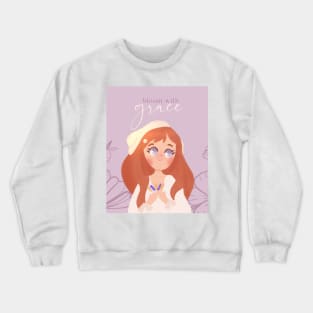 Cute girl illustration Crewneck Sweatshirt